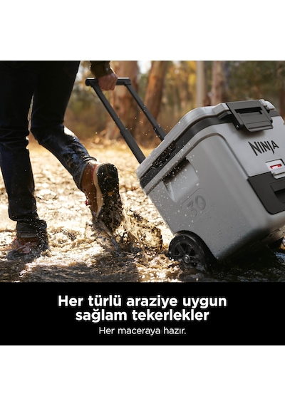 Ninja Frostvault Tekerlekli Cooler 28 Litre - Gri