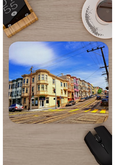 San Francisco Kaliforniya Abd 2 V1 22x18 Gaming Kauçuk Kaymaz Taban Mouse Pad Fare Altlığı