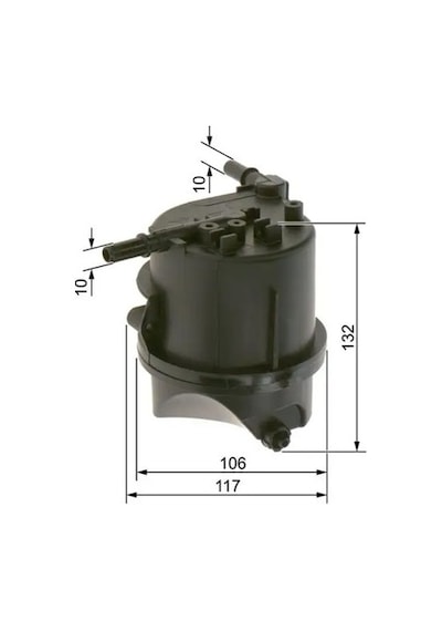 Citroen Xsara Yakit Filtresi 1.4 Hdi 2003-2005 Bosch 09864b2006