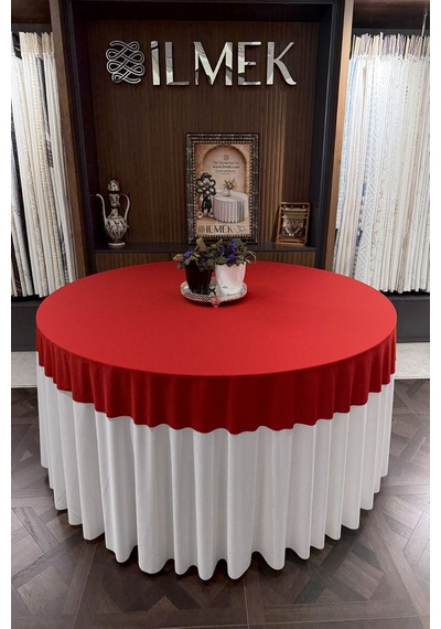 Dertsiz Yuvarlak Masa Örtüsü Kapağı Düğün, Davet, Organizasyon, Otel, Restoranlar Ve Ev İçin Kırmızı Kırmızı Dertsiz Yuvarlak Masa Örtüsü Kapağı Düğün, Davet, Organizasyon, Otel, Restoranlar Ve Ev İçin Kırmızı Kırmızı