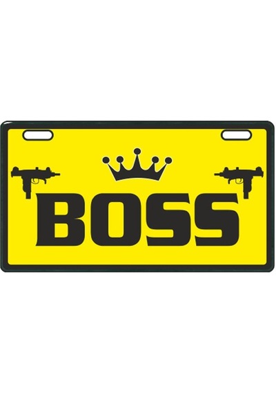 Sevenkardeşler Sarı Boss E-Bike Plakalık