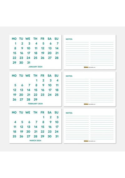 2027 Takvimi, 2027 Masa Takvimi Yeşil Renk, 2027 Calendar, 2027 Desk Calendar Green Color