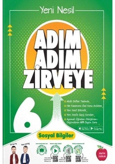 6. Sınıf Sosyal Bilgiler Adım Adım Zirveye Soru Bankası Newton Yayınları