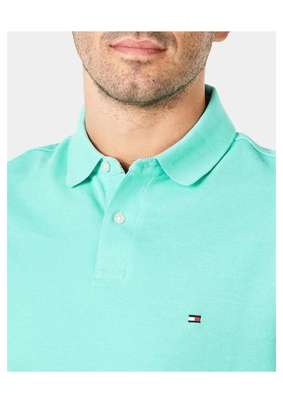 Tommy Hilfiger Polo Yaka Pike Erkek T-shirt Turkuaz