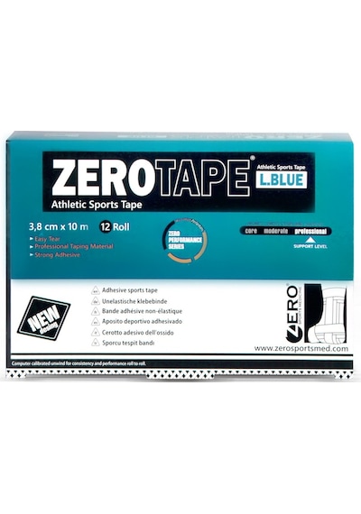 Zerotape Sporcu Tespit Bandı 3.8 CM x 10 M Kireç Mavisi