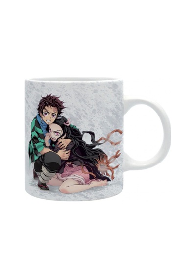 Demon Slayer Baskılı Seramik Beyaz Kupa