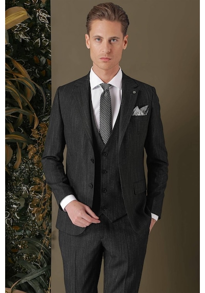 Efor Tk 883 Slim Fit Siyah Klasik Takım Elbise Siyah Efor Tk 883 Slim Fit Siyah Klasik Takım Elbise Siyah