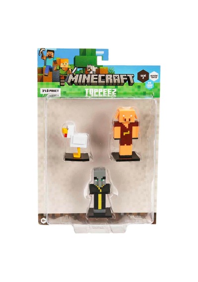 Minecraft 3d Toppeez 3'lü Figür Seti 1