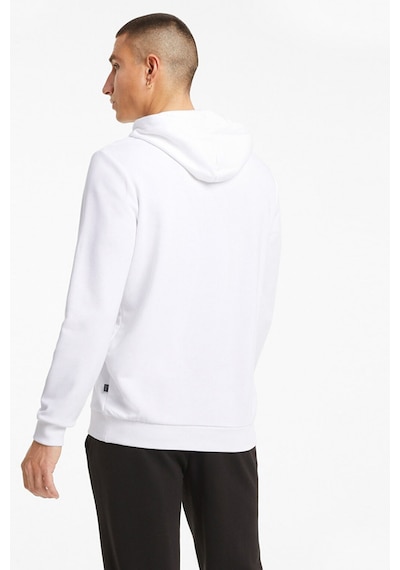 Puma Essential Big Logo Gri Erkek Sweatshirt Beyaz