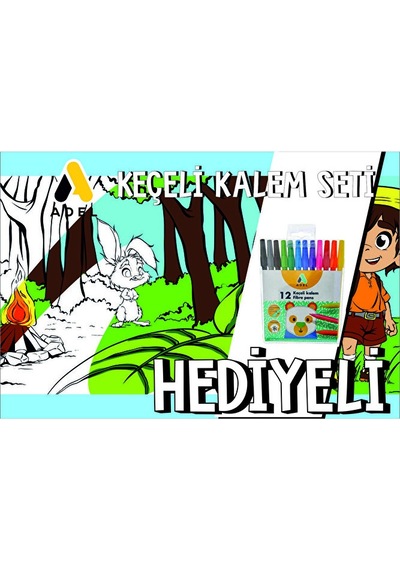 30x120 Boyama Rulosu Yaman Safaride + Adel 12'li Keçeli Boya Kale