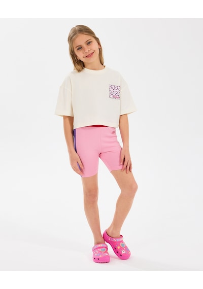 Skechers G Graphıc Tee Crop T-shirt Büyük Kız Çocuk Off White Tshirt Sk2510017-102 OFF WHITE