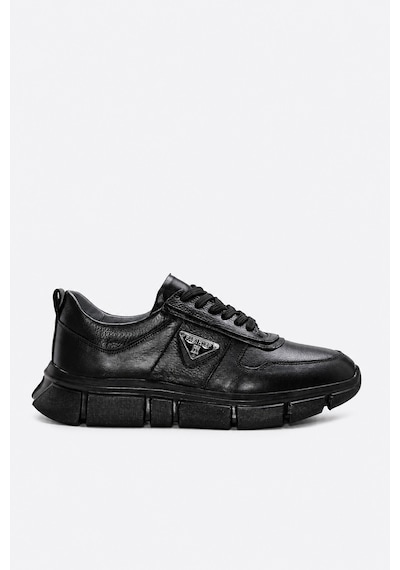 Fast Step Hakiki Deri Siyah Floter Erkek Casual 396maprd030