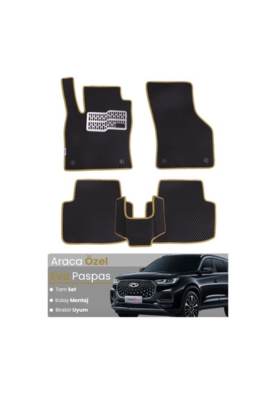 Chery Tiggo 8 Pro Eva Paspas Tam Set Birebir Uyum,araca Özel Tasarım,su Geçirmez,kolay Montaj 435