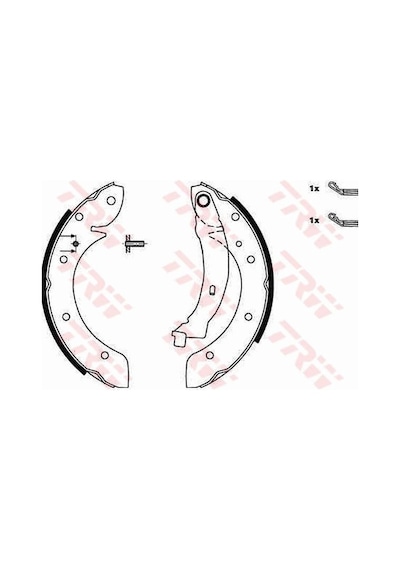 Trw Gs8620 Arka Pabuç Balata Megane 1.4 1.6 1.9d 2.0 99-03 Laguna 1.8 2.0 95-01 Scenıc 1.9tdi 2.0 99-03 228x40 7701205339-7701204883 -