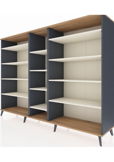 Hyperion Dolap 11 Raflı 220x44x163 Antrasit-çam/aytaşı Atlas Çam/aytası - Antrasıt Hyperion Dolap 11 Raflı 220x44x163 Antrasit-çam/aytaşı Atlas Çam/aytası - Antrasıt