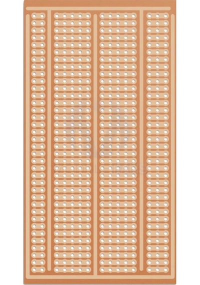 Alkatronik-5X10Cm Pertinaks Delikli Plaket Tek Yüzlü Pcb Proto Prototip Devr