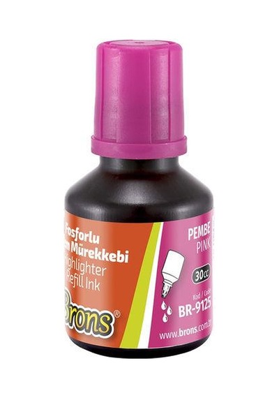 Brons Fosforlu Kalem Mürekkebi 30 Cc.  Pembe