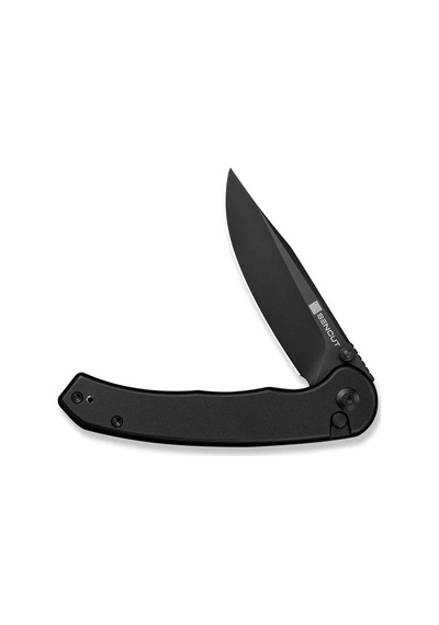 Sencut Ingot Black Aluminum Handle Black D2 Blade Blade Çakı Siyah