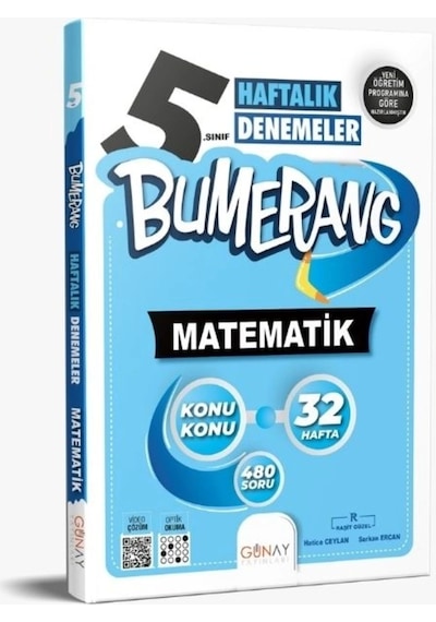 Günay 5.sınıf Matematik Akıllı Etkinlikli Kitap Bumerang Serisi