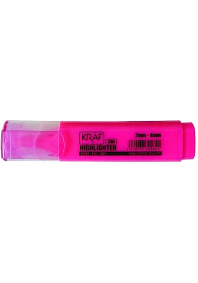 Kraf Fosforlu Kalem 330 Pembe
