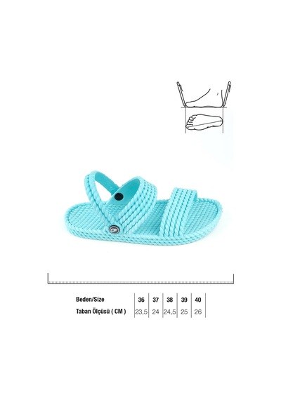 Gezer Yazlık Ayarlanabilir Kaydırmaz Taban Kadın Terlik-sandalet Gt6yzm.13339.00.2b4.ı40 Su Yeşili Gezer Yazlık Ayarlanabilir Kaydırmaz Taban Kadın Terlik-sandalet Gt6yzm.13339.00.2b4.ı40 Su Yeşili