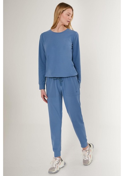 Pierre Cardin 8749 Embroidered Kadın Uzun Kol Pijama Takım 001
