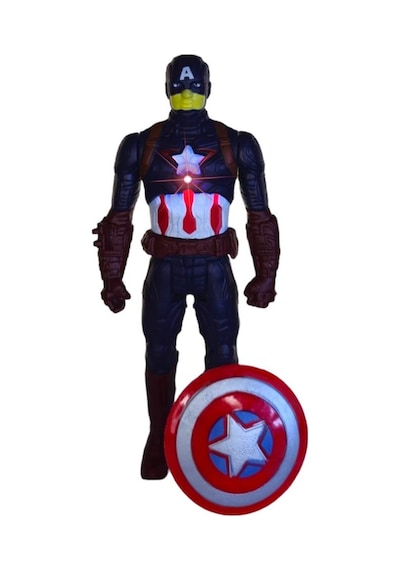 TıfılToys Ultimate Kaptan Amerika Detaylı Koleksiyon Figürü 16 Cm Işıklı Ve Hareketli Eklemli Figür Oyuncak