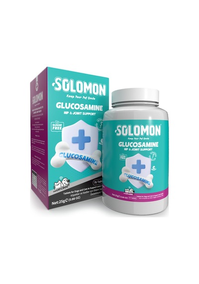 Glucosamine Tablet Kedi Ve Köpekler İçin Eklem Ve Kas Sağlığı Destekleyici Glukozamin Takviye Gıda 75 Tablet