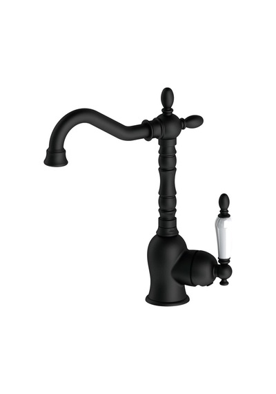 Gpd Retro Tek Gövde Lavabo Bataryası Siyah Mtl180-S