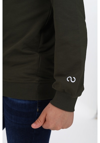 Toontoy Erkek Çocuk Baskılı Sweatshirt Haki