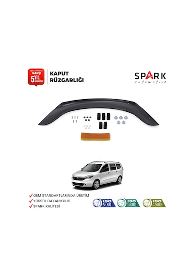 Dacia Lodgy 2013- Yılı Ve Sonrası Uyumlu Kaput Rüzgarlığı 4mm
