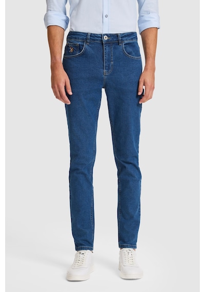 U.S. Polo Assn. Erkek Eflatun Jean Pantolon 50325194-dn0013 Blue Rınse