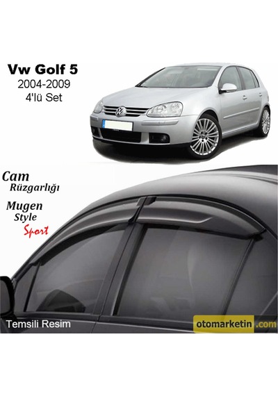 Volkswagen Golf 5 Mugen Cam Rüzgarlığı 04-09