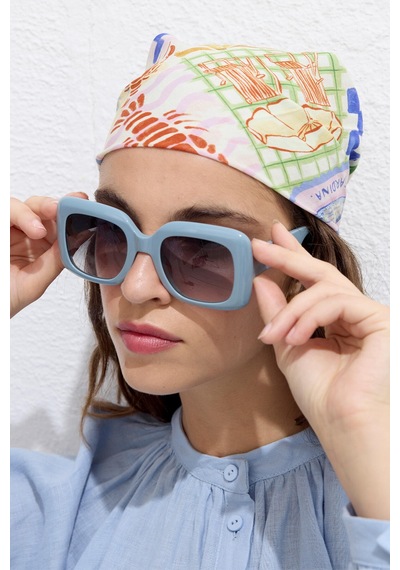 Manuka Desenli Pamuklu Fular Summer Dream Çok Renkli