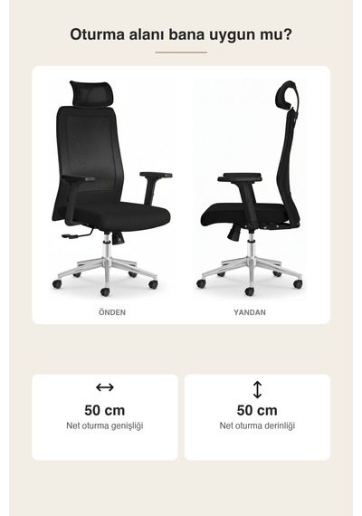 Upstyle Yamaç Başlıklı Ergonomik Çalışma Ve Yönetici Koltuğu Siyah 66 125 65 Cm