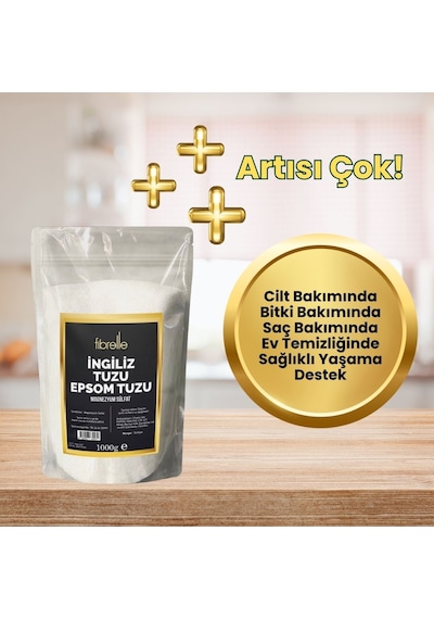 Fibrelle İngiliz Tuzu Epsom Tuzu 1 KG