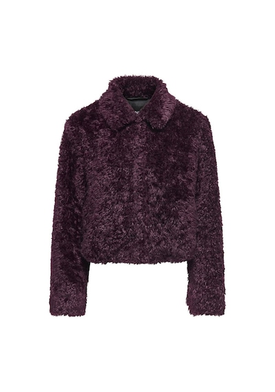 Only Onlgınny Short Teddy Jacket Otw Kadın Kısa Teddy Mont - Sıcak Ve Şık Mor