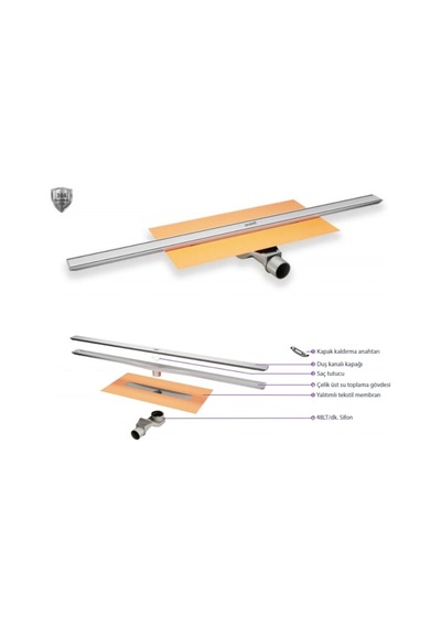 Hüppe Virtuoso Duş Kanalı Mat 80 Cm