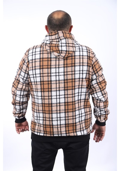 Moc Grande Mocgrande Kangaroo Pocket Oduncu Sweat-gömlek Stripe 22209 Kıremıt Kiremit