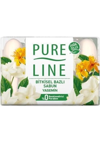 Pure Line Katı Yasemin Bitkisel Bazlı Sabun 70 G x 4