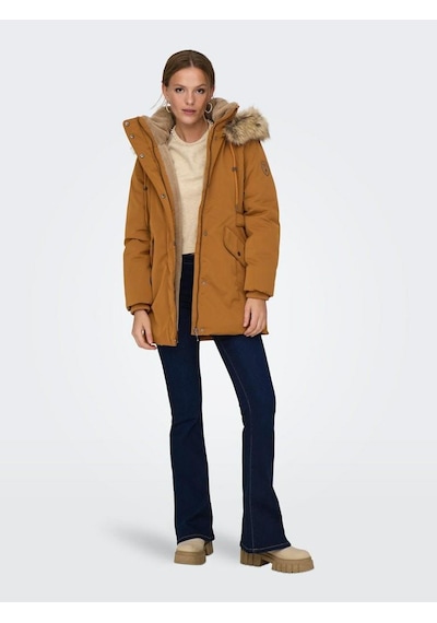 Only Bayan Parka 15300627 Tarçın Kahverengi