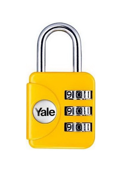 Yale Şifreli Asma Kilit 23 mm Sarı