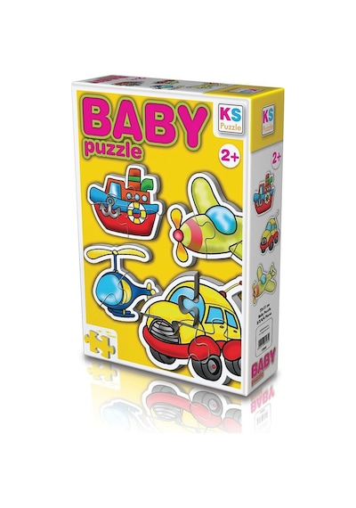 12003 Ks Baby Puzzle - Ulaşım Araçları - 15 Parça Puzzle - 2 Yaş