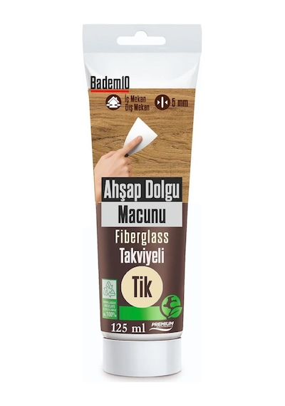 Ahşap Parke Tamir Macunu Tik Renk Mobilya Masa Dolgu Çatlak Çizik Giderici 125 Ml Kullanıma Hazır 0.25 KG