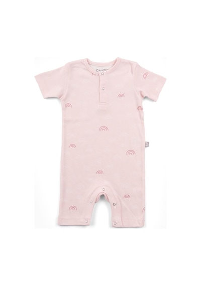 Boumini Kısa Kollu Şort Bebek Tulum Pembe Gökkuşağı-pembe Pembe