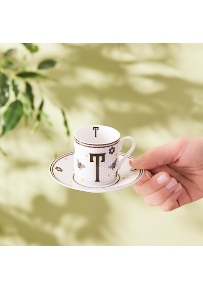 Lexroo T Harfli Kahve Fincanı 80 Ml Çok Renkli