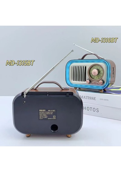 Rgb Kablosuz Şarjlı Nostaljik Radyo Mp3, Sd, Usb Bluetooth Hoparlör