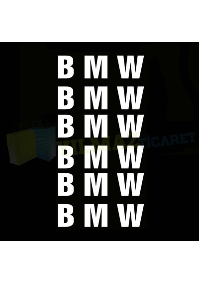 Bmw M3 M5 M6 E46 E60 Jant Kaliper Oto Sticker Etiket Tüm Modeller 8 Cm