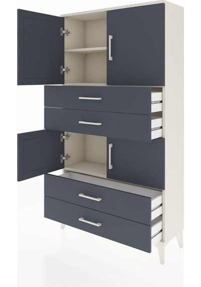 Arges Dolap 3 Raflı 4 Çekmeceli 4 Kapaklı 88x30x163 Aytaşı-an... Aytaşı Arges Dolap 3 Raflı 4 Çekmeceli 4 Kapaklı 88x30x163 Aytaşı-an... Aytaşı