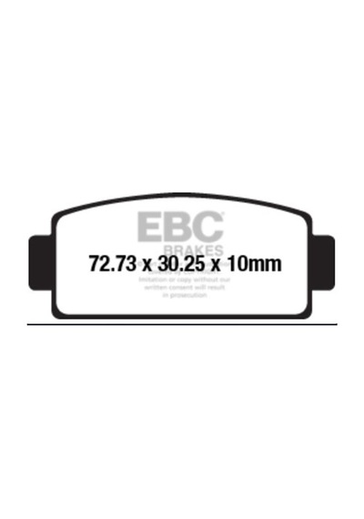 Ebc Fa651r Cf Moto U-force1000 Atv Sınter Offroad Fren Balatası Arka
